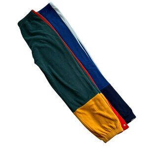 Hanna Andersson Set 2 Polarfleece Colorblocked Pants~ Track Kids Fleece Sz US 12